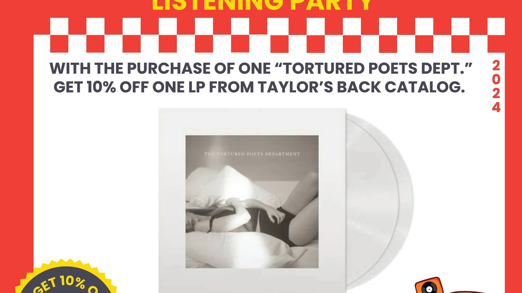 TAYLOR SWIFT "THE TORTURED POETS DEPARTMENT" LISTENING PARTY