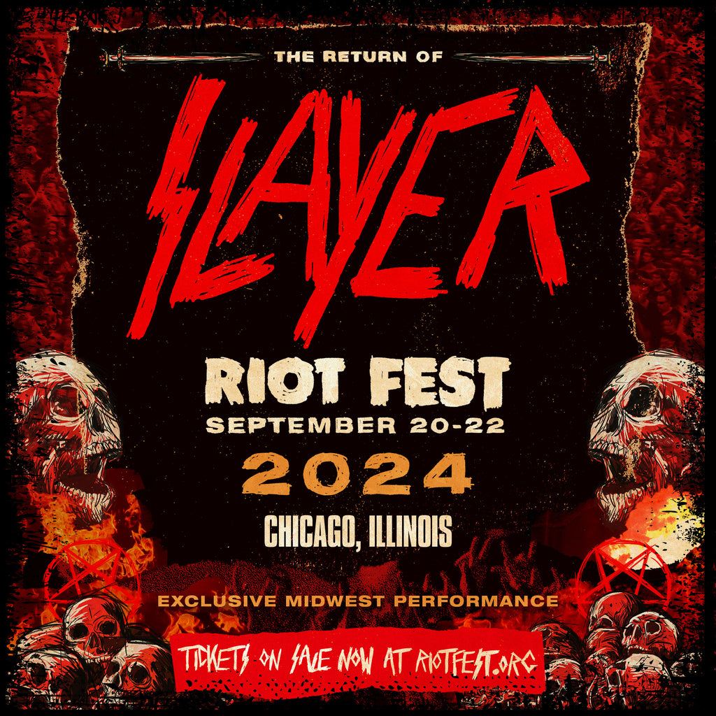 SLAYER at RIOT FEST 2024! Win a set of 3 day passes!