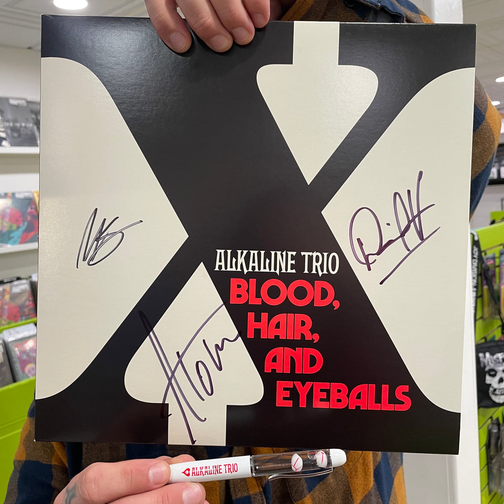 Alkaline Trio "Blood, Hair, and Eyeballs" Signed LP Giveaway!