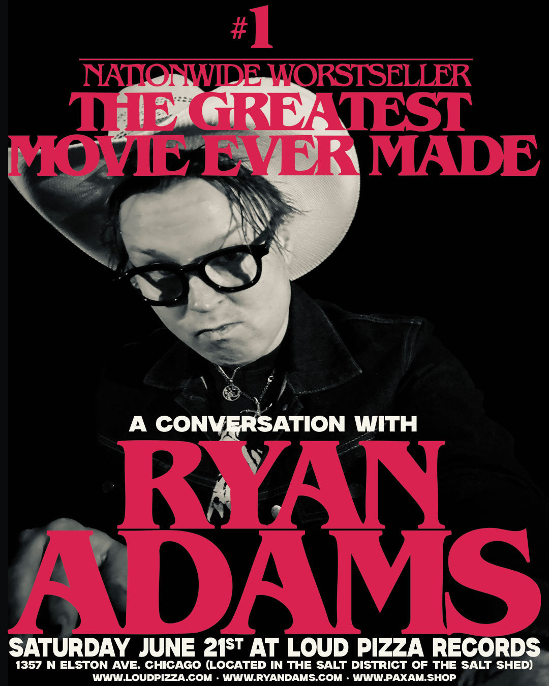 RYAN ADAMS "The Greatest Movie Ever Made" In-Store Event