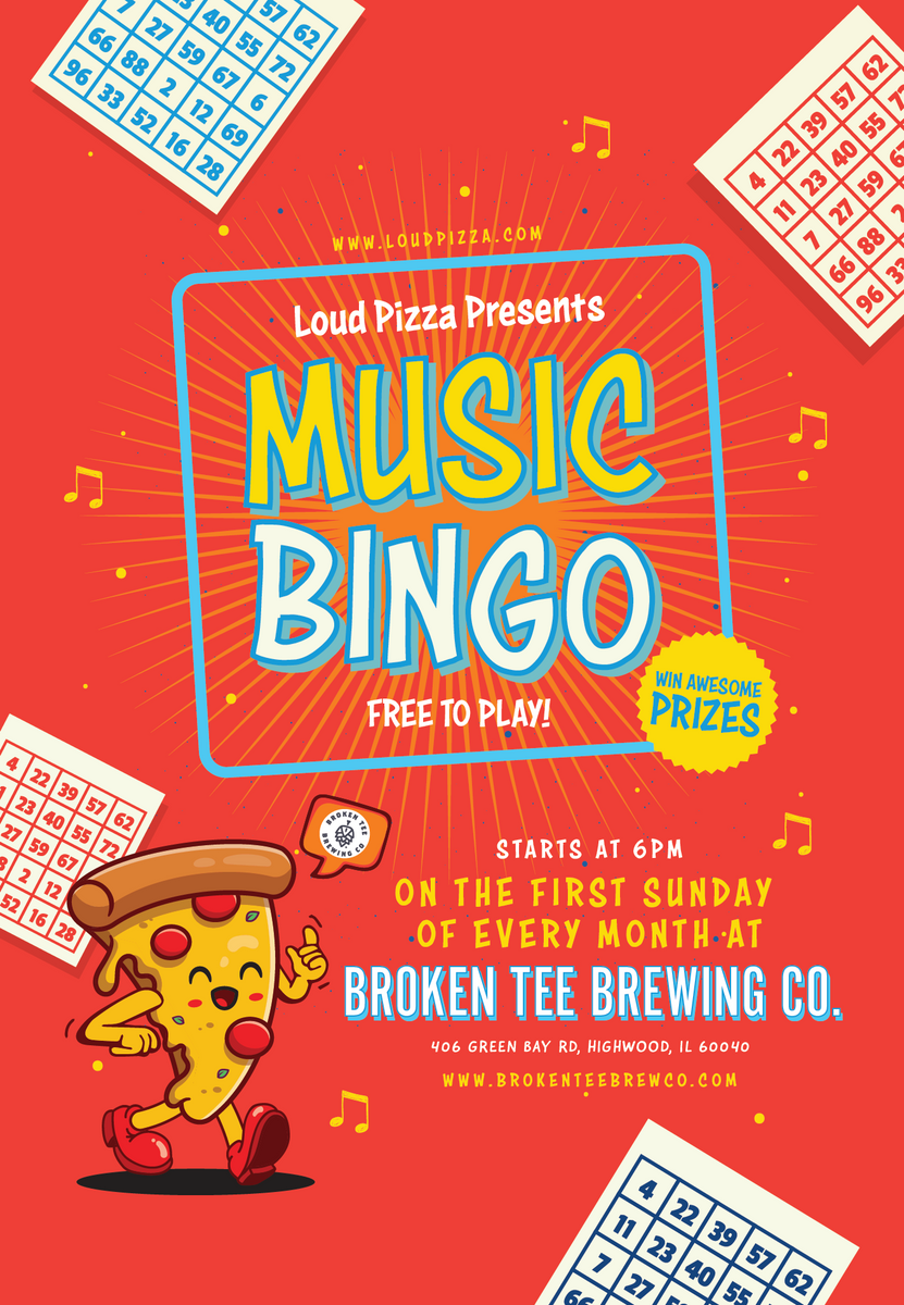 Music Bingo... April 2024 – LOUD PIZZA RECORDS