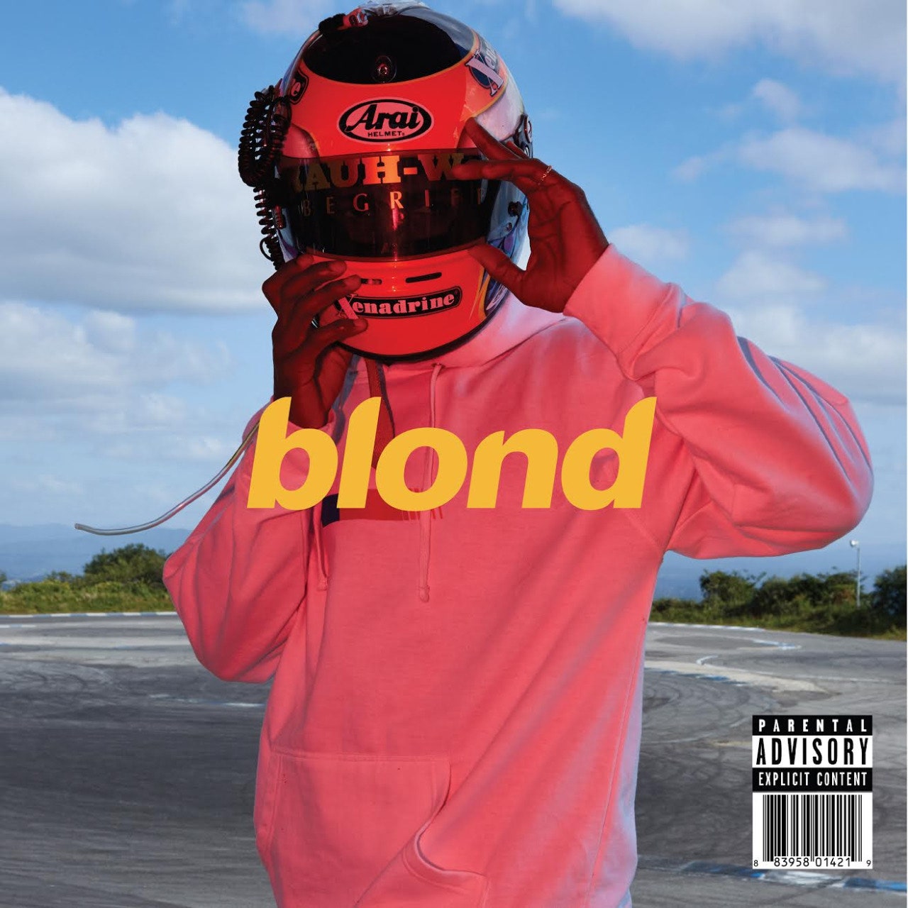 frank ocean blonde motorcycle helmet 'Blonde' Poster The Indie Planet Frank Ocean - Blond Album