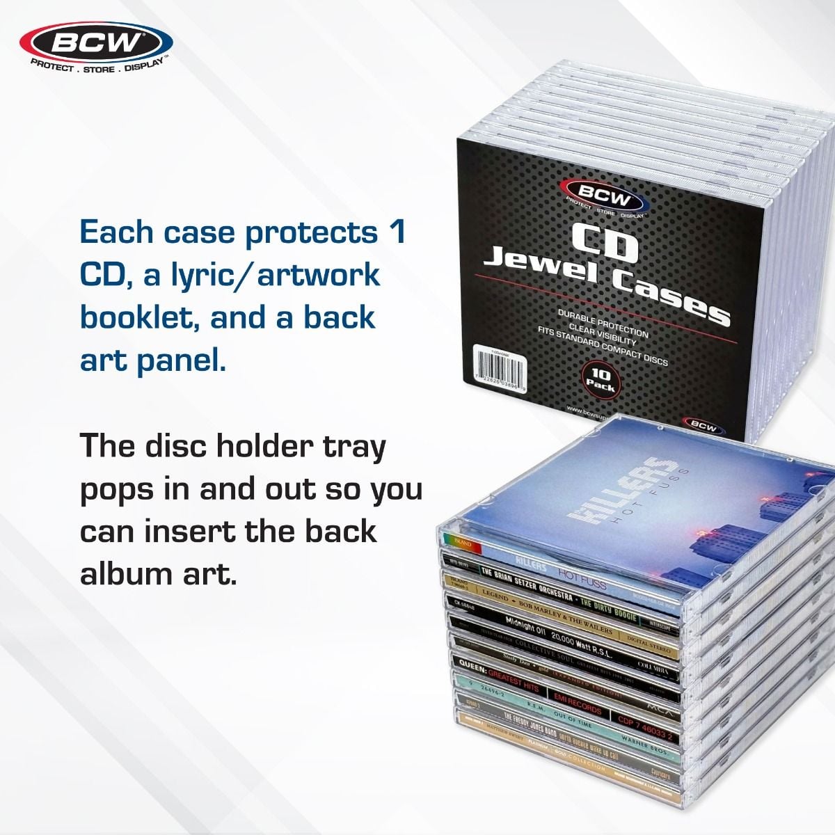 BCW CD Jewel Cases (10 count) – LOUD PIZZA RECORDS