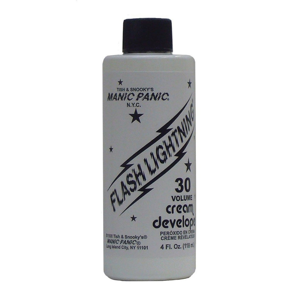 Manic Panic Flash Lightning® Bleach Kit - 30 Volume Cream Developer –  LOUD PIZZA RECORDS